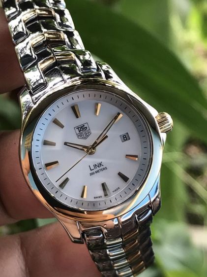 Tag​ Heuer​ ​link​ Lady​ 18K. Gold G4 White MOP Dial 🇨🇭🇨🇭
 รูปที่ 2