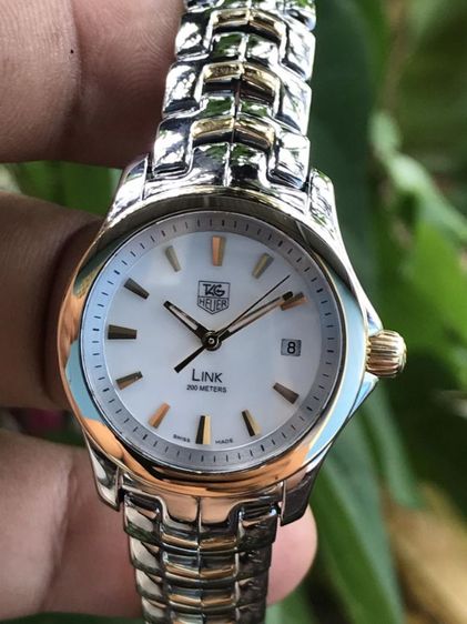 Tag​ Heuer​ ​link​ Lady​ 18K. Gold G4 White MOP Dial 🇨🇭🇨🇭
 รูปที่ 3