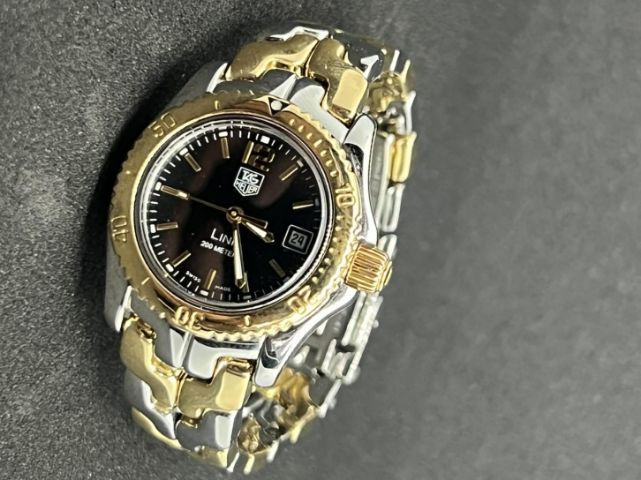 ดำ Tag Heuer Tag​ Heuer​ ​link​ Mini Lady​ 18K. Gold Black Dial 🇨🇭🇨🇭
 