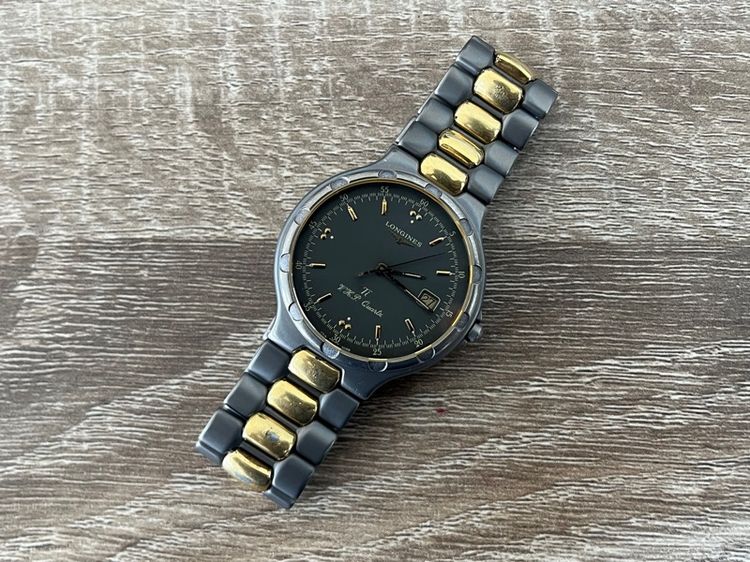 ดำ Longines Conquest Watch V.H.P