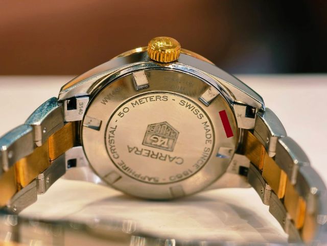 Tag Heuer Carrera 18K. Gold Lady White Monter Of Pearl Dial WV1450🇨🇭🇨🇭
   รูปที่ 6