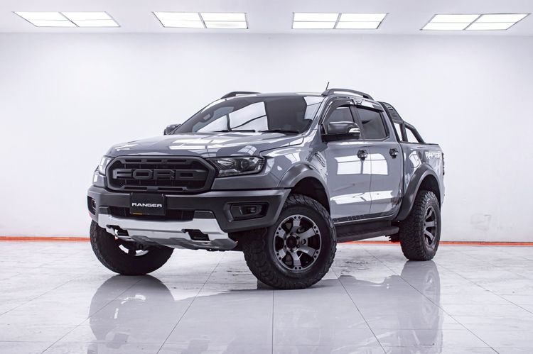 รถ Ford Ranger Raptor 2.0 Bi-Turbo 4WD สี เทา