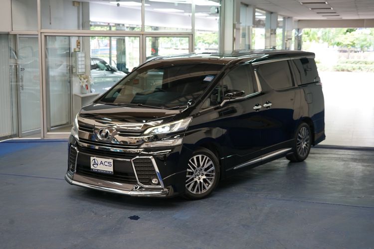 Toyota Vellfire 2017 2.5 Z G Edition Van เบนซิน ไม่ติดแก๊ส เกียร์อัตโนมัติ ดำ รูปที่ 2