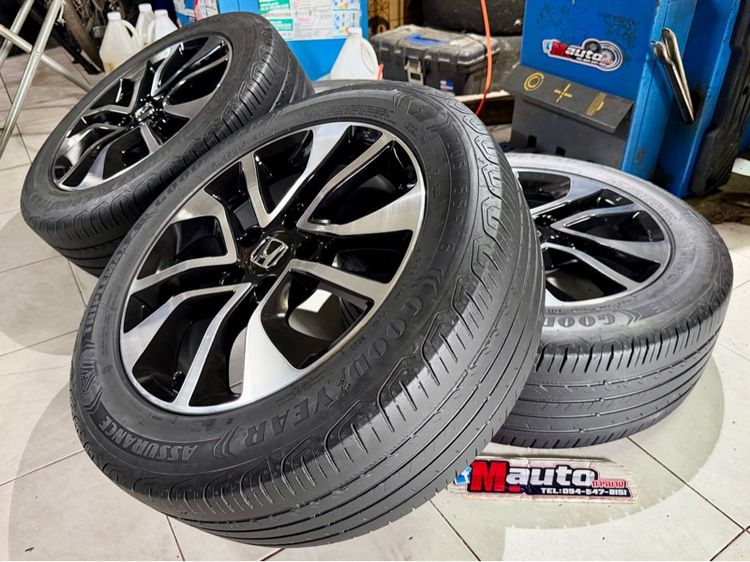 อะลูมิเนียมอัลลอย 16" อื่นๆ ล้อแม็กHONDA CIVIC 16 5รู114 พร้อมยาง 205 55 16 ปี22 ครบชุด