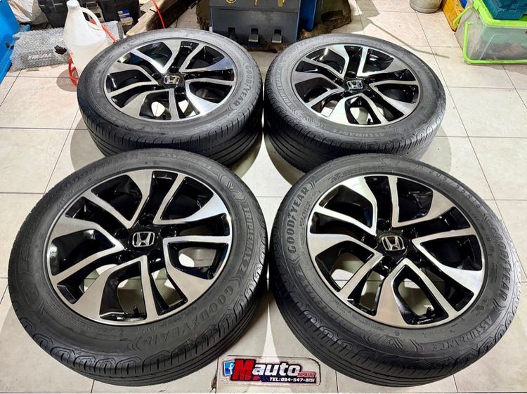 ล้อแม็กHONDA CIVIC 16 5รู114 พร้อมยาง 205 55 16 ปี22 ครบชุด รูปที่ 8