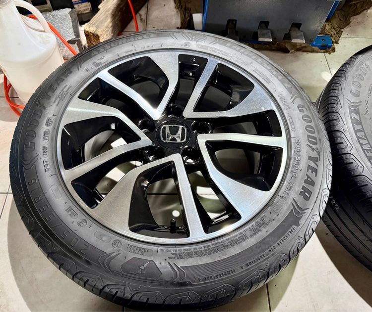 ล้อแม็กHONDA CIVIC 16 5รู114 พร้อมยาง 205 55 16 ปี22 ครบชุด รูปที่ 3