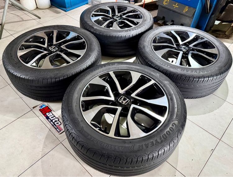 ล้อแม็กHONDA CIVIC 16 5รู114 พร้อมยาง 205 55 16 ปี22 ครบชุด รูปที่ 7