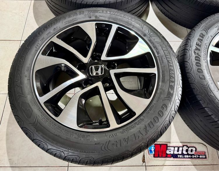 ล้อแม็กHONDA CIVIC 16 5รู114 พร้อมยาง 205 55 16 ปี22 ครบชุด รูปที่ 4