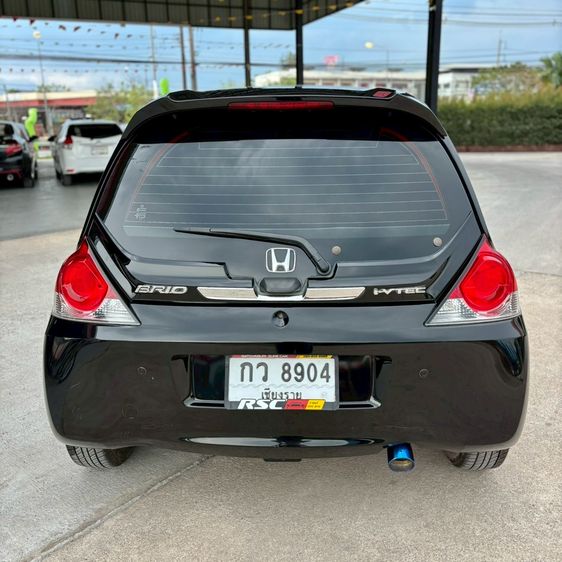 Honda Brio 2018 1.2 V Sedan เบนซิน ไม่ติดแก๊ส เกียร์อัตโนมัติ ดำ รูปที่ 4