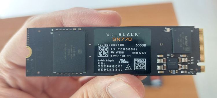 ที่เก็บข้อมูลและเมมโมรี่การ์ด ขาย SSD M.2 WD BLACK NVMe PCIe 4.0 500GB สภาพ100เปอร์เซ็น