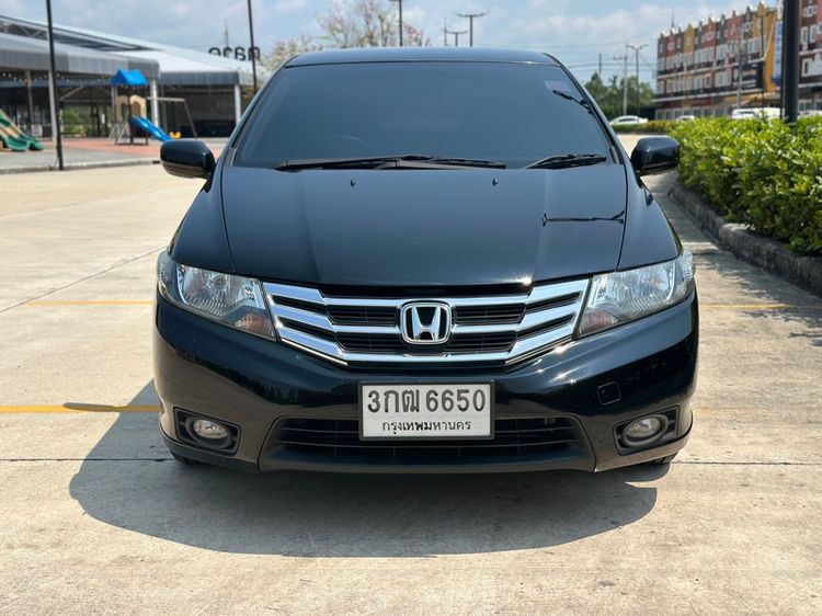Honda City 2013 1.5 V Sedan เบนซิน ไม่ติดแก๊ส เกียร์อัตโนมัติ ดำ รูปที่ 3