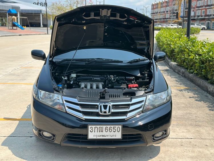 Honda City 2013 1.5 V Sedan เบนซิน ไม่ติดแก๊ส เกียร์อัตโนมัติ ดำ รูปที่ 4