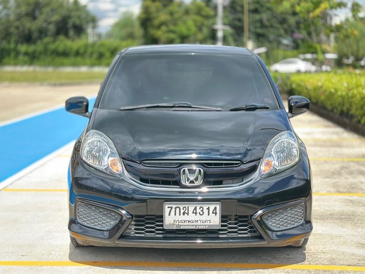 Honda Brio 2018 1.2 V Sedan เบนซิน ไม่ติดแก๊ส เกียร์อัตโนมัติ ดำ รูปที่ 3