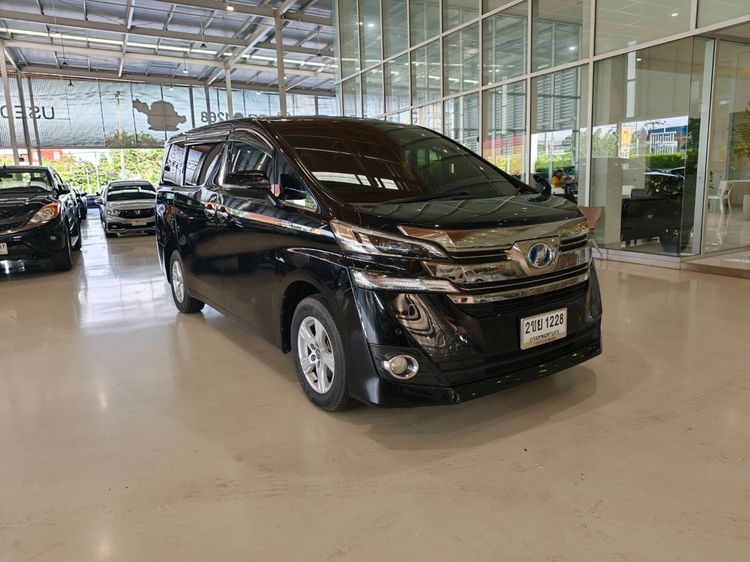 Toyota Vellfire 2015 2.5 HV X 4WD Van เบนซิน ไม่ติดแก๊ส เกียร์อัตโนมัติ ดำ รูปที่ 3
