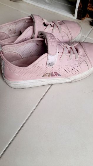 รองเท้าผ้าใบ ชมพู หนัง PU UK 7.5 | EU 41 1/3 | US 9 อื่นๆ รองเท้ายี่ห้อ fila ของเด็กผู้หญิงไซส์ประมาณ 37