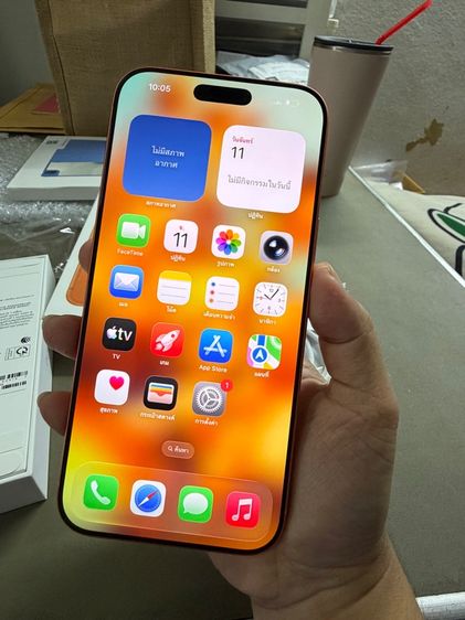 iPhone 17 pro max 256 gb cosmic orange ครบกล่อง รอบชาร์ต 4 รูปที่ 7