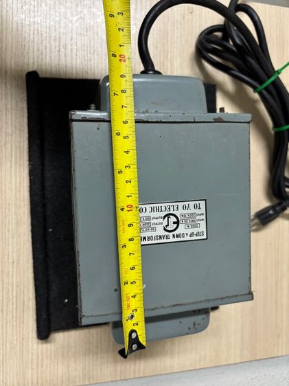 หม้อแปลงไฟ  220 V เป็น 100 V  20 A. 2000 W ไว้ใช้กับเครื่องเสียงญี่ปุ่นหนัก 15 กิโลลูกใหญ่ไม่ได้ใช้ครับขายถูก รูปที่ 3