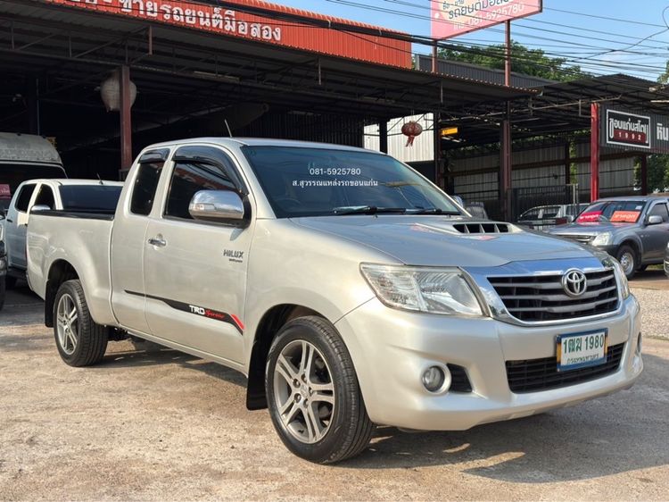 Toyota Hilux Vigo Champ 2014 Smart Cab 2.5 G VNT ดีเซล เกียร์ธรรมดา เทา รูปที่ 3