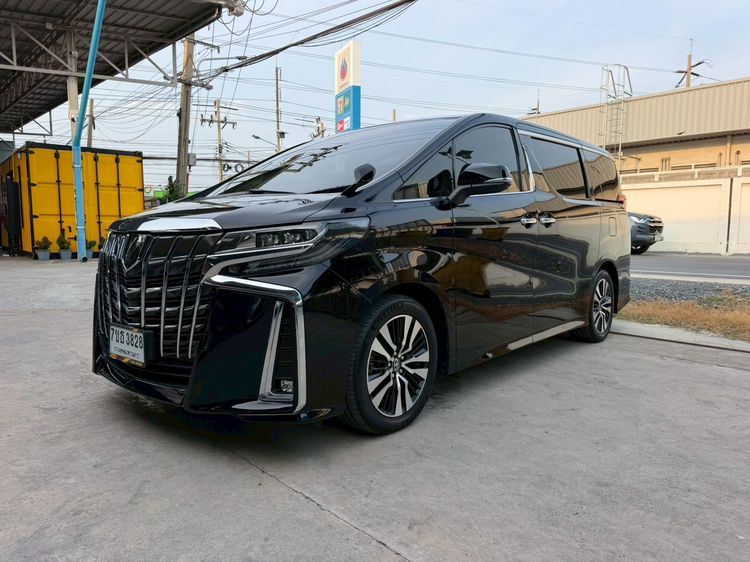 Toyota Alphard 2020 2.5 S C-Package Van เบนซิน ไม่ติดแก๊ส เกียร์ธรรมดา ดำ รูปที่ 2