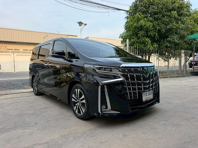 Toyota Alphard 2020 2.5 S C-Package Van เบนซิน ไม่ติดแก๊ส เกียร์ธรรมดา ดำ รูปที่ 3