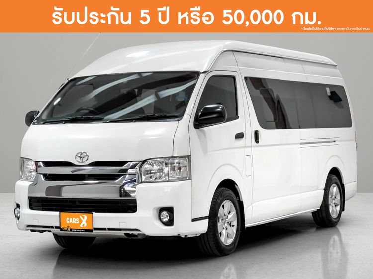 Toyota Commuter 2019 3.0 Van ดีเซล ไม่ติดแก๊ส เกียร์อัตโนมัติ ขาว