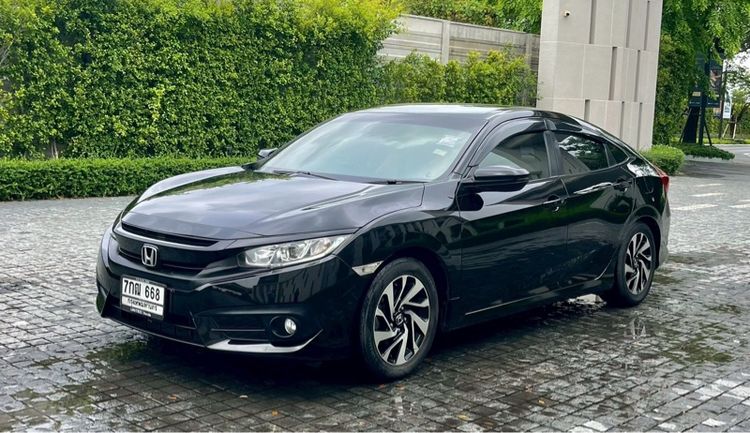Honda Civic 2018 1.8 EL i-VTEC Sedan เบนซิน ไม่ติดแก๊ส เกียร์อัตโนมัติ ดำ รูปที่ 2