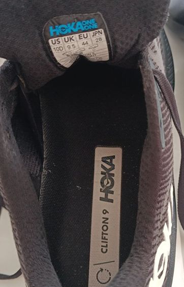 ขายถูก Hoka Clifton 9 สีดำ ขาวนิยม size 44-280cm สภาพสวย ของแท้ รูปที่ 7