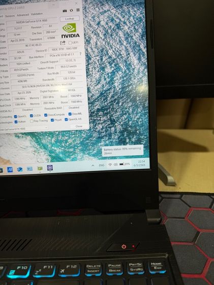 Notebook Notebook Asus TUF Gaming A15 FA506ICB-HN103W Gtx1650 ทำงาน ดูหนัง ฟังเพลง เล่นเกมก็ได้ สอบถามได้คัฟ รูปที่ 10