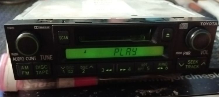 วิทยุม้วนเทปถอดtoyota
