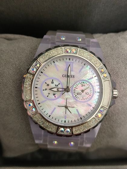 ขายนาฬิกายี่ห้อGuess Ladies Multi-function ซีรีส์ Iridescent Translucent