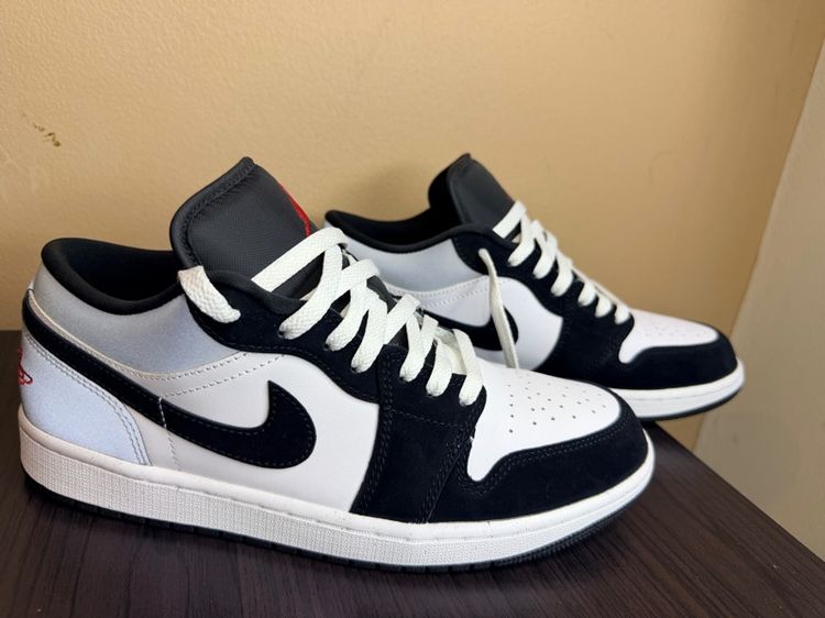 AIR JORDAN 1 LOW SE BLACK MATTE SILVER รูปที่ 5