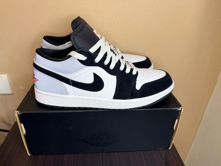 ดำ อื่นๆ รองเท้าผ้าใบ UK 8 | EU 42 | US 8.5 Nike AIR JORDAN 1 LOW SE BLACK MATTE SILVER