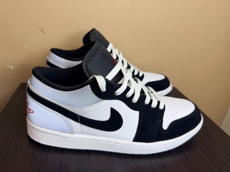 AIR JORDAN 1 LOW SE BLACK MATTE SILVER รูปที่ 7