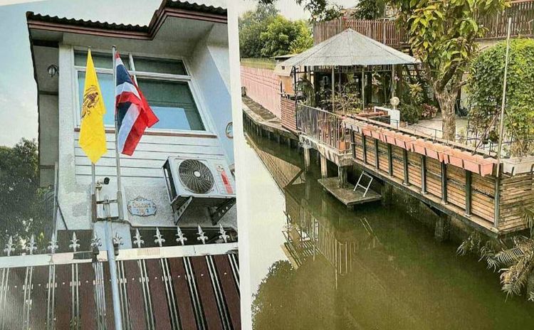 ขายบ้านเดี่ยว2ชั้นหมู่บ้านพระปิ่น2ติดถนนติดคลอง
