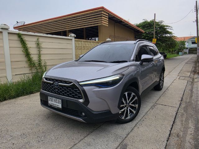 Toyota Corolla Cross 2022 1.8 Hybrid Premium Safety Modellista Utility-car ไฮบริด ไม่ติดแก๊ส เกียร์อัตโนมัติ เทา รูปที่ 3
