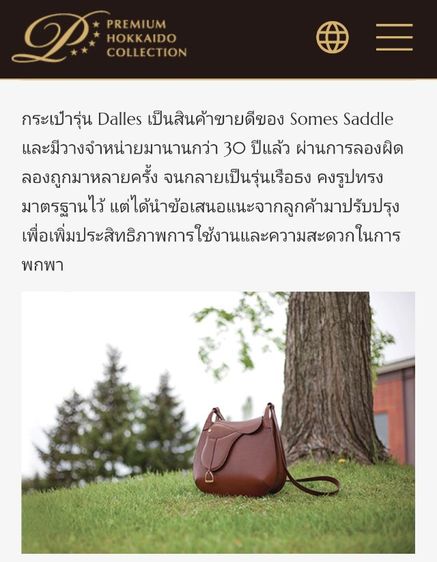 กระเป๋าหนังอานม้า SOMES รูปที่ 9