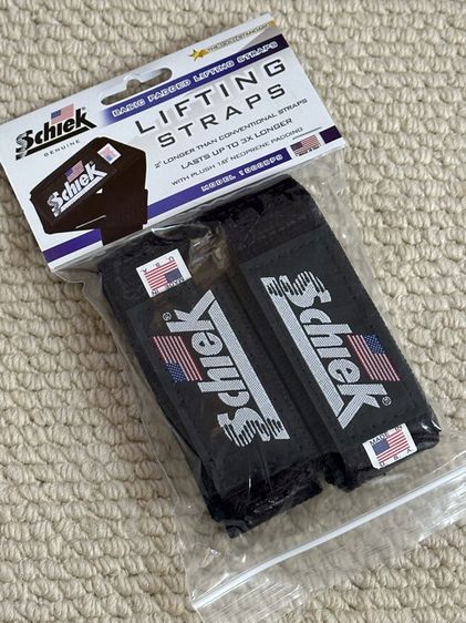 ไม่ระบุ ยกน้ำหนัก / เวท เทรนนิ่ง อื่นๆ 🔥 สายรัดข้อมือยกน้ำหนัก Schiek 1000BPS Basic Padded Lifting Straps สายดึงแท้ USA 🇺🇸 พร้อมส่ง