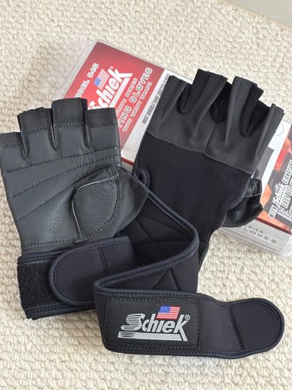 ไม่ระบุ ยกน้ำหนัก / เวท เทรนนิ่ง อื่นๆ 🔥 ถุงมือฟิตเนส Schiek 540 Platinum Lifting Gloves with Wrist Wraps ของแท้ USA 🇺🇸 พร้อมส่ง (ไซส์M)