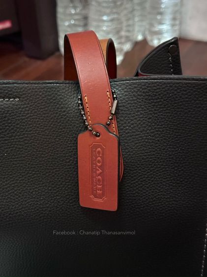 💯แท้ช็อป♻️มือสอง — COACH กระเป๋าทรงสี่เหลี่ยมผู้ชายรุ่น Relay Tote 34 รูปที่ 4