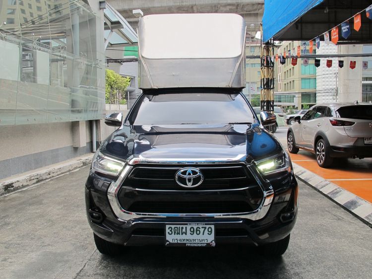 Toyota Hilux Revo 2022 2.4 Prerunner Mid Van ดีเซล ไม่ติดแก๊ส เกียร์ธรรมดา น้ำเงิน รูปที่ 3