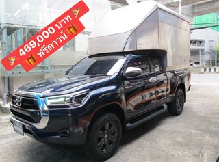 2022 TOYOTA REVO CAB 2.4 MID PRERUNNER เกียร์ธรรมดา สีน้ำเงิน 