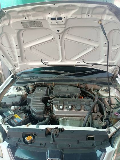 Honda Civic 2002 1.7 EXi Sedan เบนซิน ไม่ติดแก๊ส เกียร์อัตโนมัติ ขาว