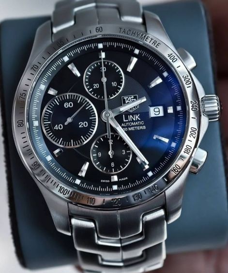ดำ Tag Heuer Link Calibre16 Chronograph Black Dial CJF2110🇨🇭🇨🇭
  