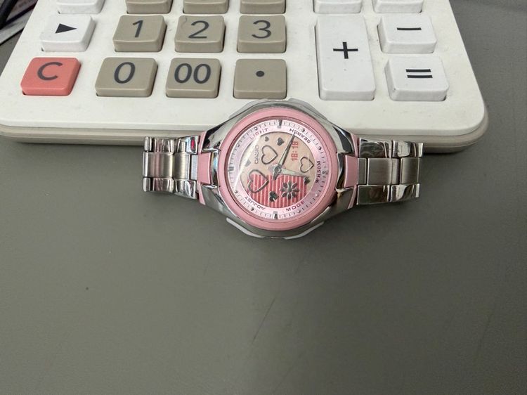 ชมพู นาฬิกาข้อมือผู้หญิง Casio
