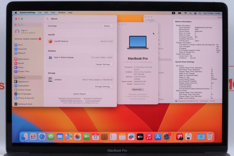 MacBook Pro 13" Core i5 2017 8.512GB รูปที่ 3