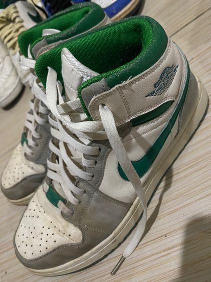 รองเท้า NIKE Air Jordan 1 Mid Grey Pine Green DC7294-103 รูปที่ 3