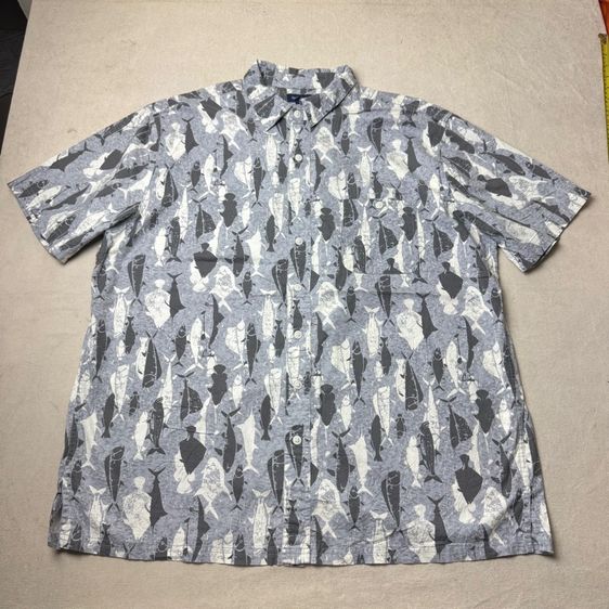 เสื้อเชิ้ต​ Croft Barrow Size XL ลายปลาเต็มตัว  รูปที่ 3