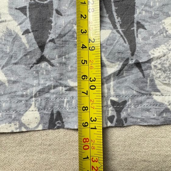เสื้อเชิ้ต​ Croft Barrow Size XL ลายปลาเต็มตัว  รูปที่ 11