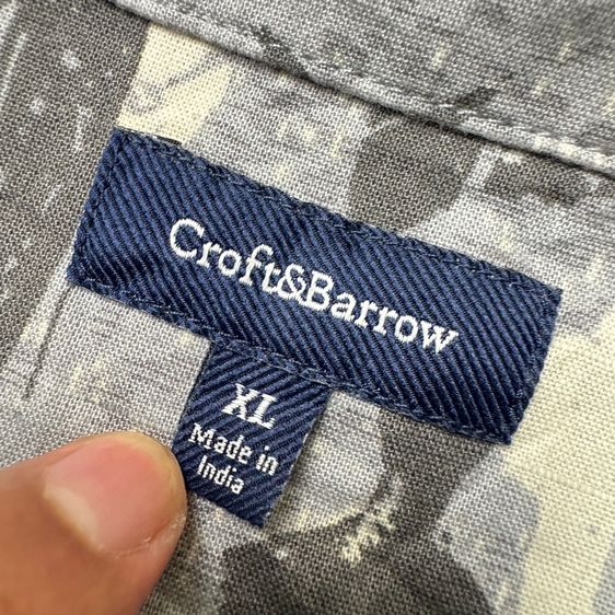 เสื้อเชิ้ต​ Croft Barrow Size XL ลายปลาเต็มตัว  รูปที่ 5