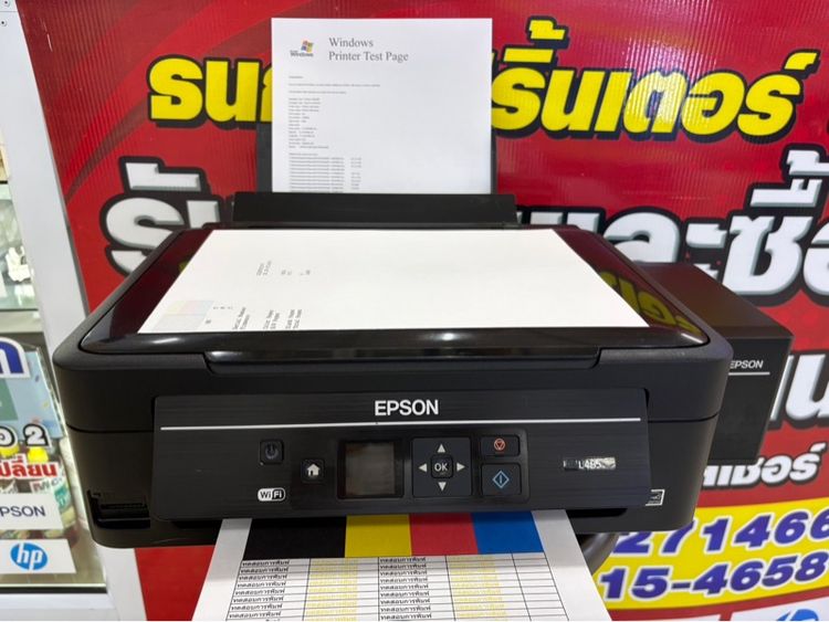 พริ้นเตอร์อิงค์เจ็ทมัลติฟังก์ชั่น ปริ้นเตอร์ EPSON L485 🌇 พร้อมใช้งาน ✅ Wi-fi มือสอง ♻️ สภาพดี
